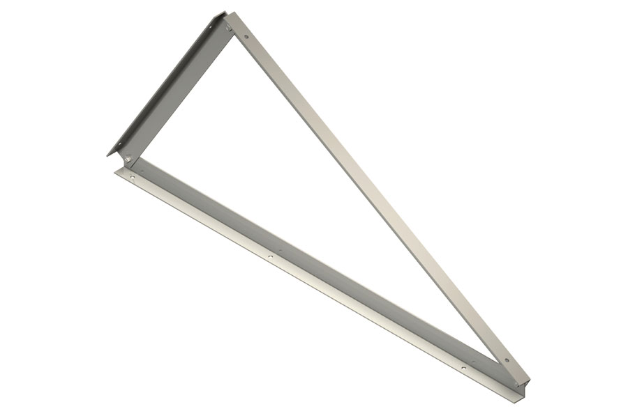 Triangolo singolo verticale zavorrato per pannelli fotovoltaici